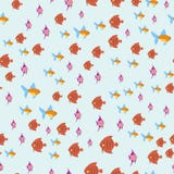 Exotische tropische Fische laufen flache Vektorillustration der nahtlosen Musterunterwasserozeanspezieswasserbelastungsnatur Stockfotografie Exotische tropische Fische laufen flache Vektorillustration der nahtlosen Musterunterwasserozeanspezieswasserbelastungsnatur Stockfotografie