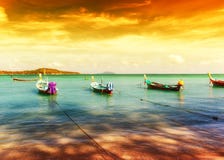 Exotiskt landskap Thailand för tropisk strand fotografering för bildbyråer Exotiskt landskap Thailand för tropisk strand fotografering för bildbyråer