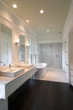 Expensive white bathroom