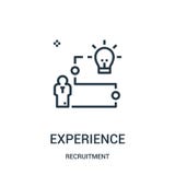 experience icon vector from recruitment collection. Thin line experience outline icon vector illustration vector illustration experience icon vector from recruitment collection. Thin line experience outline icon vector illustration vector illustration