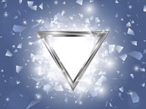 Explosion abstraite de vecteur avec le cadre de triangle illustration stock Explosion abstraite de vecteur avec le cadre de triangle illustration stock