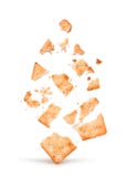 The explosion of the cracker into pieces royalty free stock photos The explosion of the cracker into pieces royalty free stock photos