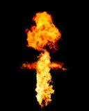 Explosion fire isolated on black stock photography Explosion fire isolated on black stock photography