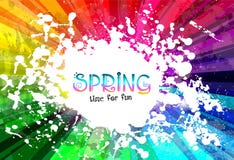 Explosión colorida de la primavera del fondo de los colores para sus aviadores del partido stock de ilustración Explosión colorida de la primavera del fondo de los colores para sus aviadores del partido stock de ilustración