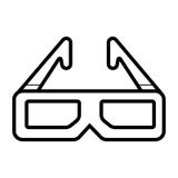 exponeringsglassymbol för film 3d stock illustrationer exponeringsglassymbol för film 3d stock illustrationer