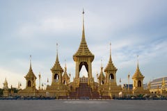 Exposição real da cremação de seu rei Bhumibol Adulyade da majestade fotos de stock Exposição real da cremação de seu rei Bhumibol Adulyade da majestade fotos de stock