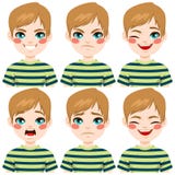 Expressions de visage d'adolescent illustration libre de droits Expressions de visage d'adolescent illustration libre de droits