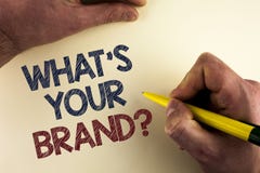 Exprimez le texte d'écriture ce qui est votre question de marque Le concept d'affaires pour la marque déposée individuelle Define images stock Exprimez le texte d'écriture ce qui est votre question de marque Le concept d'affaires pour la marque déposée individuelle Define images stock