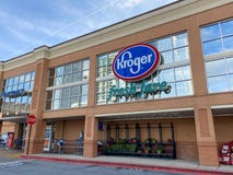 The exterior of the Buckhead Kroger grocery store in Atlanta, Georgia