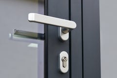 Exterior Door Handle And Security Lock Royalty Free Stock Images Exterior Door Handle And Security Lock Royalty Free Stock Images