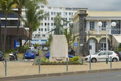 Exterior of the statue of Roland Garros in Saint-Denis De La Reunion, France. Stock Photography Exterior of the statue of Roland Garros in Saint-Denis De La Reunion, France. Stock Photography