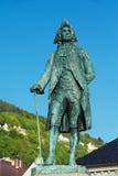 Exterior of the statue to Baron Ludvig Holberg in Bergen, Norway. Stock Photos Exterior of the statue to Baron Ludvig Holberg in Bergen, Norway. Stock Photos