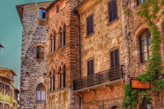 Buildings in San Gimignano, Italy royalty free stock images Buildings in San Gimignano, Italy royalty free stock images