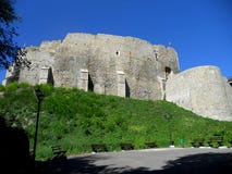 Exterior walls of Neamt Fortress royalty free stock photography Exterior walls of Neamt Fortress royalty free stock photography