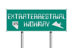 Extraterrestrial autostrady drogowy znak ilustracji Extraterrestrial autostrady drogowy znak ilustracji