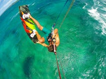Extreme Sport, Kiteboarding Royalty Free Stock Images Extreme Sport, Kiteboarding Royalty Free Stock Images