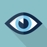 Eye flat illustration Royalty Free Stock Photos Eye flat illustration Royalty Free Stock Photos