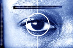 Eye Scan For Security Stock Image