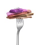 eyeshadow for make up as sample of cosmetic product on a fork stock images eyeshadow for make up as sample of cosmetic product on a fork stock images