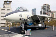 F-14 Tomcat aboard the USS Midway stock photo F-14 Tomcat aboard the USS Midway stock photo