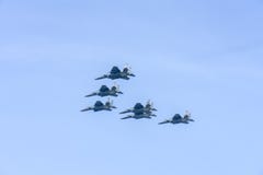 F15 under en Airshow arkivbild F15 under en Airshow arkivbild