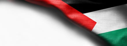 Fabric texture flag of palestine on white background stock photos Fabric texture flag of palestine on white background stock photos