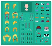 Fabricante femenino del avatar - pelo rubio ilustración del vector Fabricante femenino del avatar - pelo rubio ilustración del vector