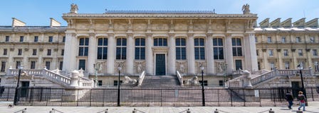 Facade of the Palace of Justice in Paris stock image Facade of the Palace of Justice in Paris stock image