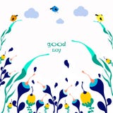 Faccia oggi un positivo d'iscrizione scritto a mano di buon giorno royalty illustrazione gratis Faccia oggi un positivo d'iscrizione scritto a mano di buon giorno royalty illustrazione gratis