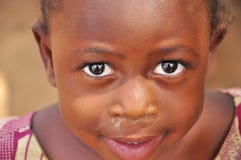 Face of beautiful african little girl Stock Photography Face of beautiful african little girl Stock Photography