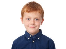 Face of a ginger boy royalty free stock photography Face of a ginger boy royalty free stock photography