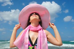 Face To The Sun Royalty Free Stock Photography Face To The Sun Royalty Free Stock Photography