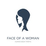 face of a woman icon in trendy design style. face of a woman icon isolated on white background. face of a woman vector icon simple stock illustration face of a woman icon in trendy design style. face of a woman icon isolated on white background. face of a woman vector icon simple stock illustration