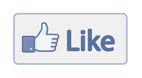 Facebook aiment le pouce vers le haut du signe