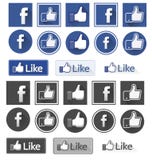 Facebook något liknande royaltyfri illustrationer Facebook något liknande royaltyfri illustrationer