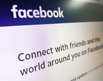 Facebook webpage. Connect with friends and the world around you on Facebook stock photography Facebook webpage. Connect with friends and the world around you on Facebook stock photography