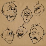 Facial caricature expressions