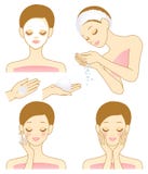 facial красотки иллюстрация вектора facial красотки иллюстрация вектора
