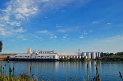 Factory On The River Stock Photography Factory On The River Stock Photography