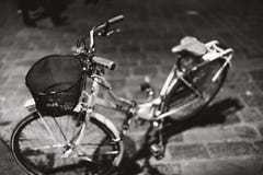 Fahrrad Florenz mono stockfoto Fahrrad Florenz mono stockfoto