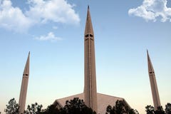Faisal Mosque, Islamabad, Paquistán imagen de archivo libre de regalías Faisal Mosque, Islamabad, Paquistán imagen de archivo libre de regalías