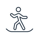 Faisant du surf des neiges le vecteur d'icône d'isolement sur le fond blanc, faisant du surf des neiges le signe illustration stock Faisant du surf des neiges le vecteur d'icône d'isolement sur le fond blanc, faisant du surf des neiges le signe illustration stock