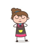 Faisant la prière - vecteur de Girl Artist Cartoon d'esthéticien illustration libre de droits Faisant la prière - vecteur de Girl Artist Cartoon d'esthéticien illustration libre de droits