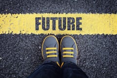 Faites un pas dans le contrat à terme image libre de droits Faites un pas dans le contrat à terme image libre de droits
