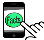 Faktumknappen visar riktiga information och data stock illustrationer Faktumknappen visar riktiga information och data stock illustrationer