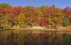 Fall Reflections on a Quiet Lake Royalty Free Stock Photography Fall Reflections on a Quiet Lake Royalty Free Stock Photography