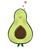 Familia del aguacate libre illustration Familia del aguacate libre illustration