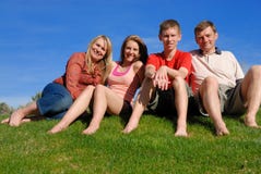 Familia en hierba Familia en hierba