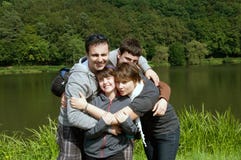 Familia feliz. imagen de archivo libre de regalías Familia feliz. imagen de archivo libre de regalías