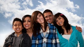 Familia hispánica imagen de archivo libre de regalías Familia hispánica imagen de archivo libre de regalías